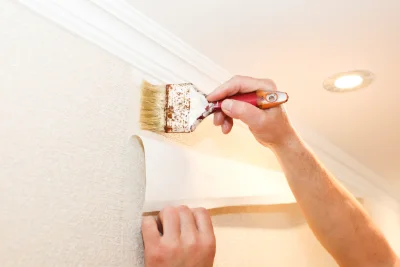Pose de papier peint à Capelle-les-Grands — revêtements muraux et toiles de verre